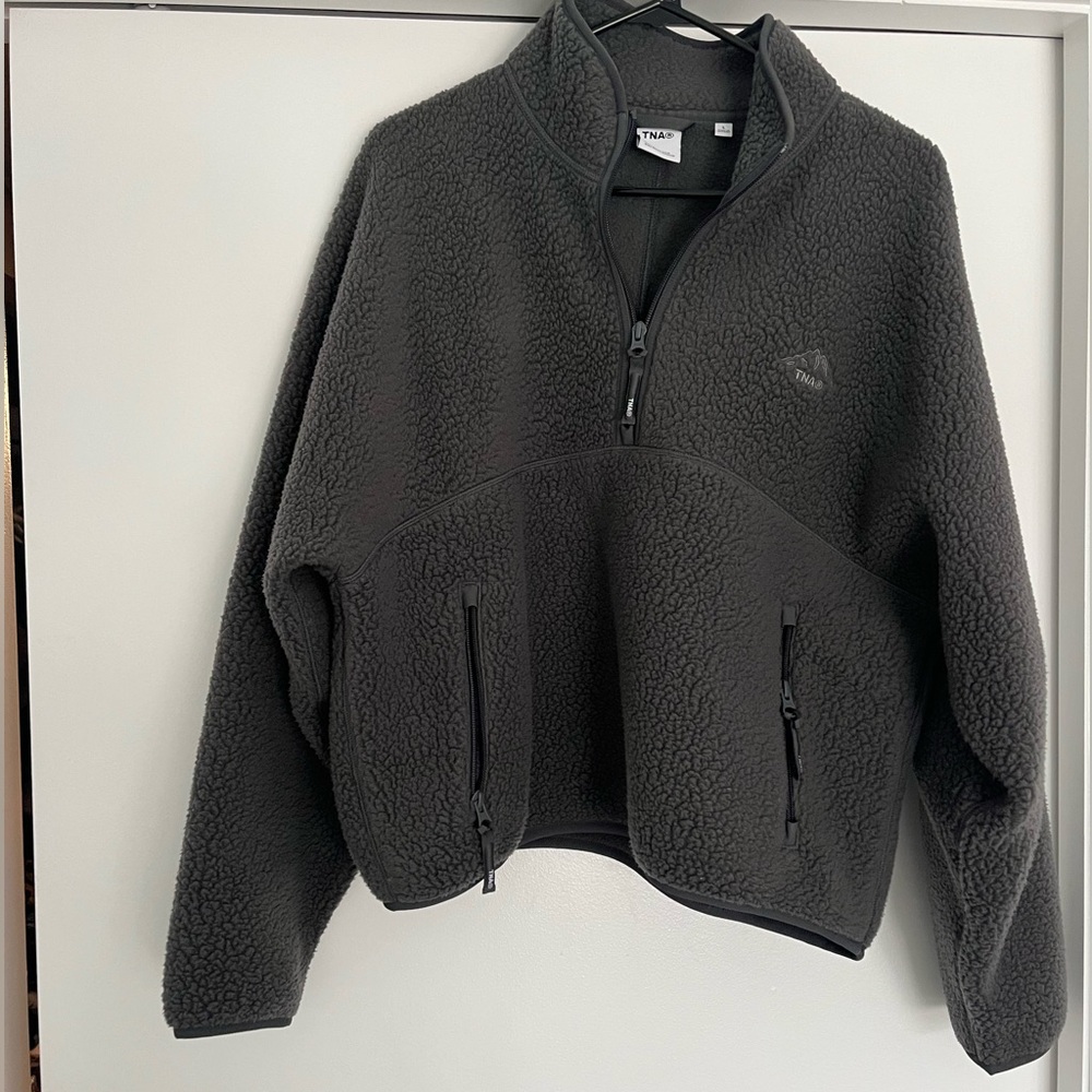 Aritzia TNA Half Zip Fleece Sweater